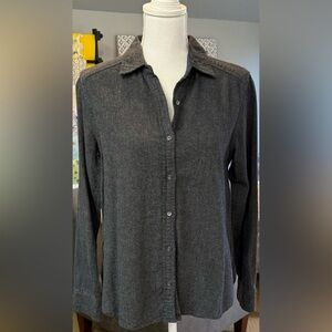 WILFRED FREE 100% Cotton Soft Button Front Shirt Blouse